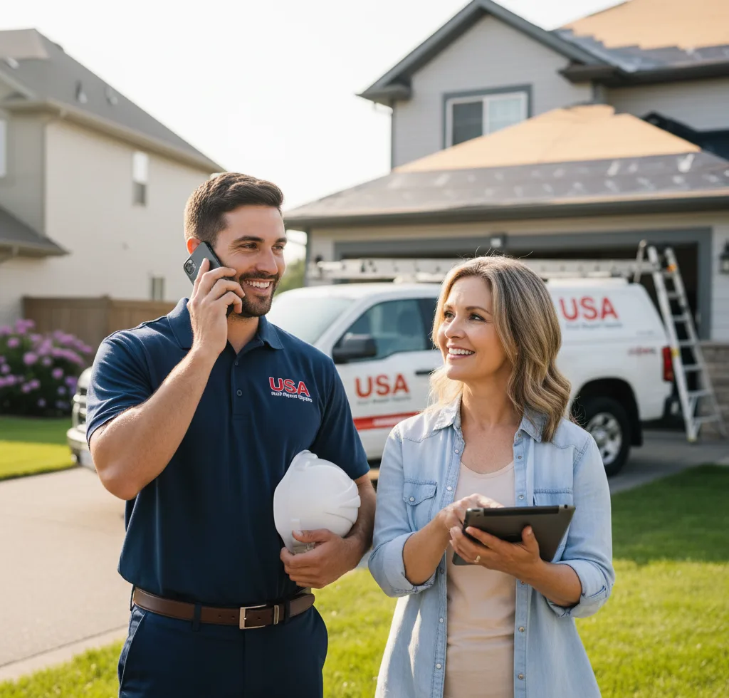 USA Roof Repair Experts customer support in Amana